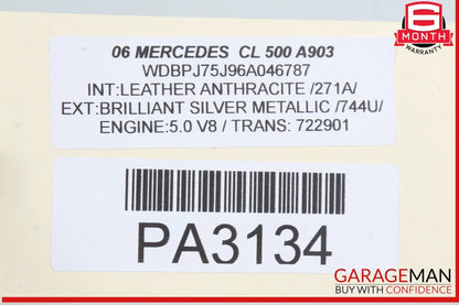 00-06 Mercedes W215 CL500 CL55 S500 Engine Motor Cooling Radiator 2205000903 OEM