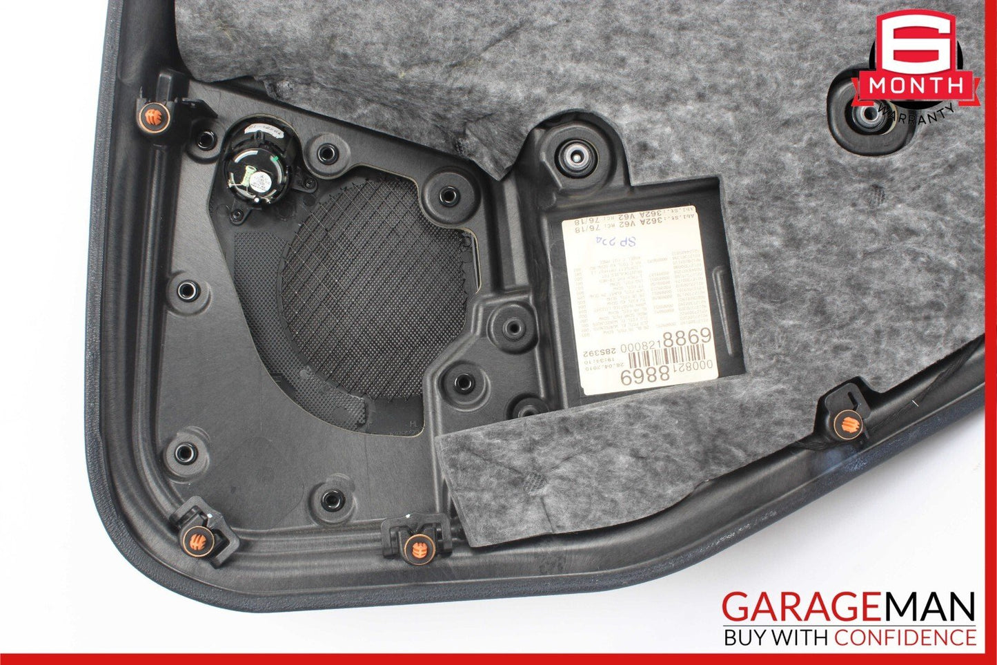10-13 Mercedes W212 E350 E550 Rear Left Interior Door Panel Black OEM