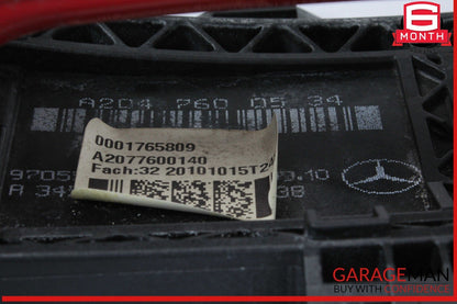 10-13 Mercedes W212 E350 Front Left Driver Side Exterior Door Handle Red OEM