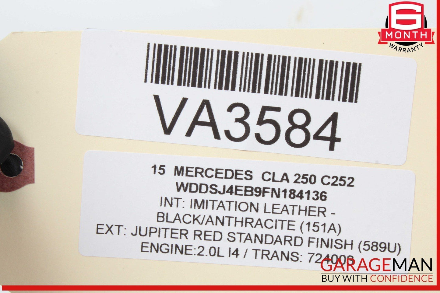 14-18 Mercedes W117 CLA250 CLA45 AMG Rear Left Side Door Window Regulator Motor