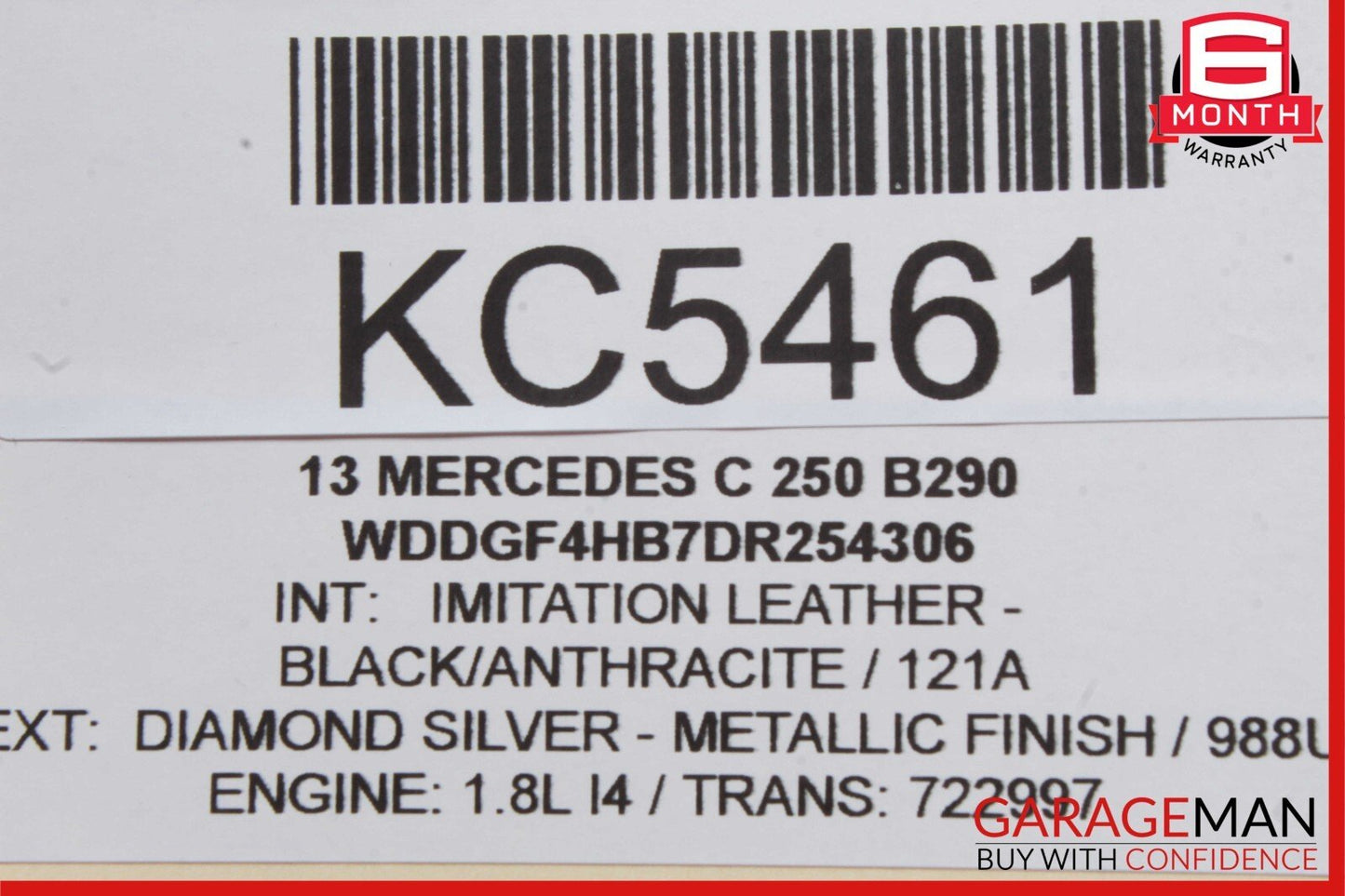 08-18 Mercedes C250 GLK350 CLS550 Rear Left Side Door Control Module Unit