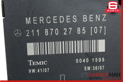 03-09 Mercedes E350 E320 Front Left Driver Side Door Controller Module