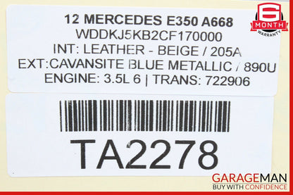10-16 Mercedes W212 E350 C300 CLS350 Rear Deck Shelf Loud Speaker 2048202402 OEM