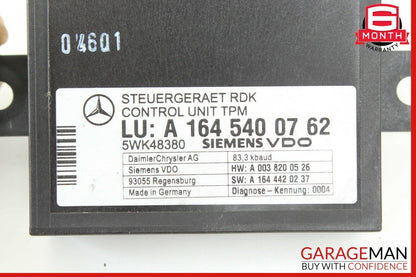 06-11 Mercedes X164 GL450 CLS550 E550 SL55 TPMS Tire Pressure Control 1645400762