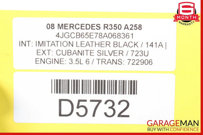 06-09 Mercedes W251 R350 R550 Right Passenger Side Rocker Skirt Molding Panel