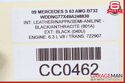 07-14 Mercedes W216 CL500 Front Left Side Exterior Door Handle Keyless Go White
