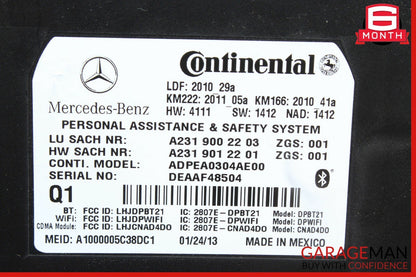 12-15 Mercedes W204 C250 E550 Communication Voice Control Module 2319002203 OEM