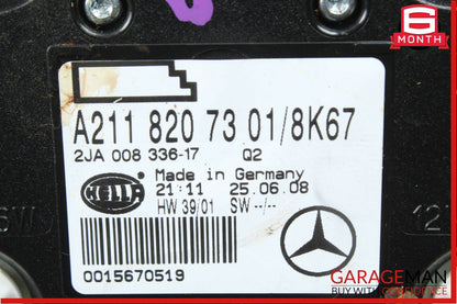 07-09 Mercedes W211 E350 E550 E63 AMG Rear Overhead Dome Light Reading Map Brown