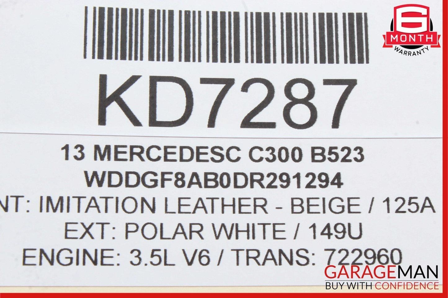 08-18 Mercedes W204 C300 CLS550 E550 Rear Right Side Door Control Module Unit