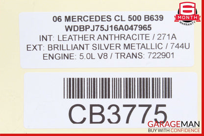 03-06 Mercedes W215 CL500 Rear Left Side Brake Caliper OEM