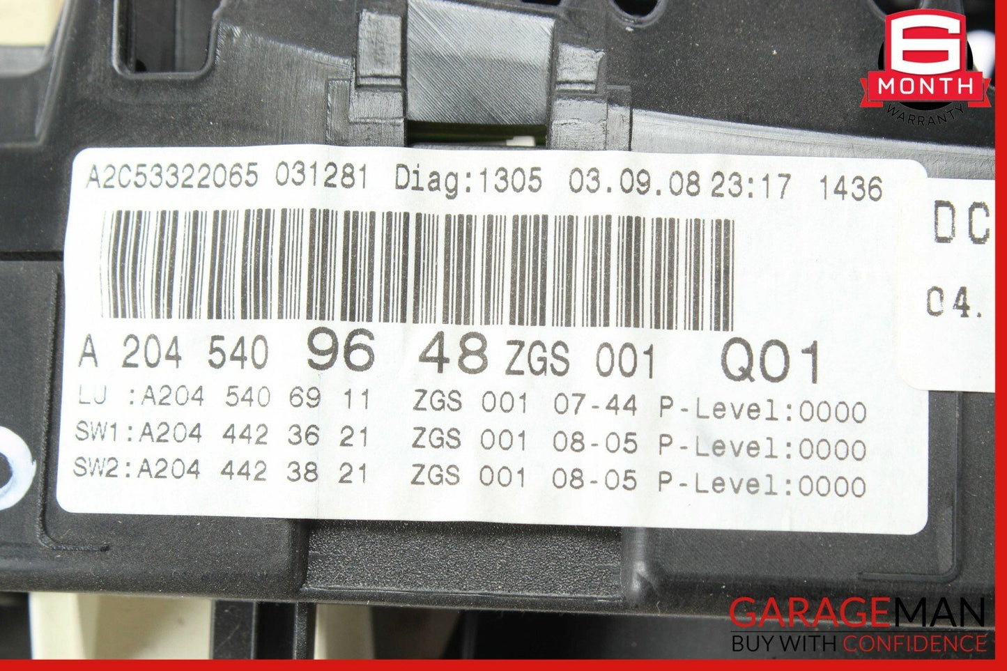 08-11 Mercedes W204 C300 C350 Instrument Speedometer Cluster OEM