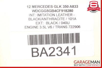 09-15 Mercedes X204 GLK350 Rear Glass Windshield Linkage Wiper Motor OEM
