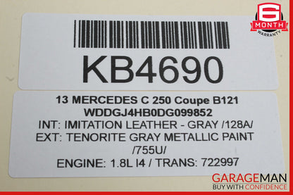 08-18 Mercedes W204 C250 CLS550 Front Left Side Door Control Module OEM