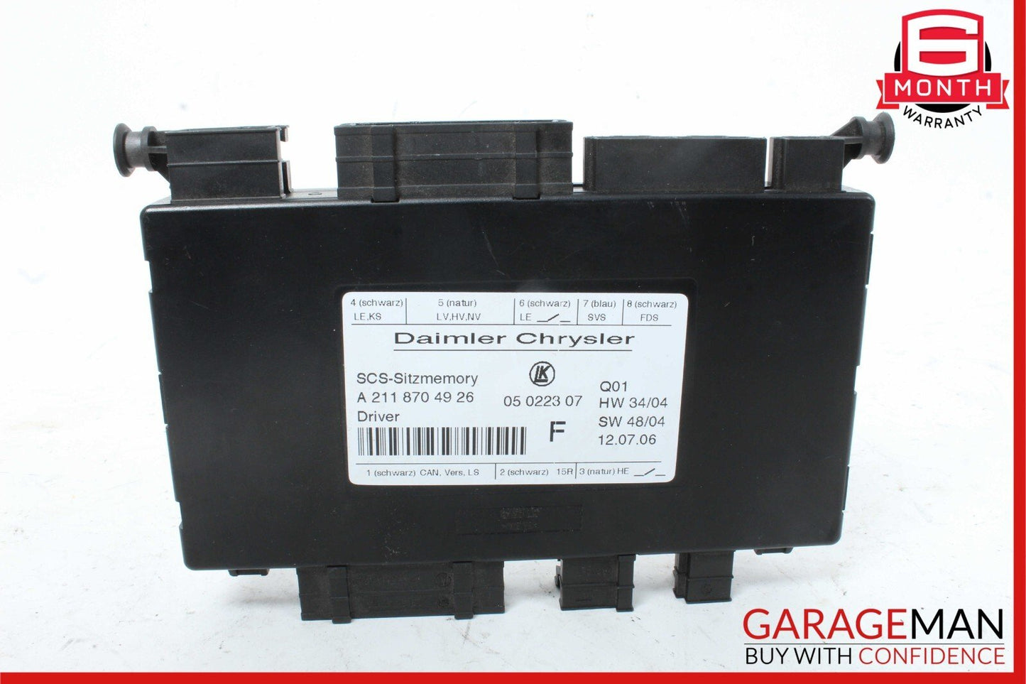 03-11 Mercedes W211 E350 CLS500 Front Left Side Under Seat Control Module Unit