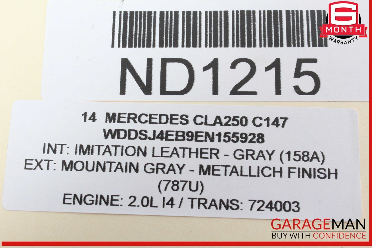 12-20 Mercedes W117 CLA250 SLK350 Hand Parking Brake Control Module Unit OEM