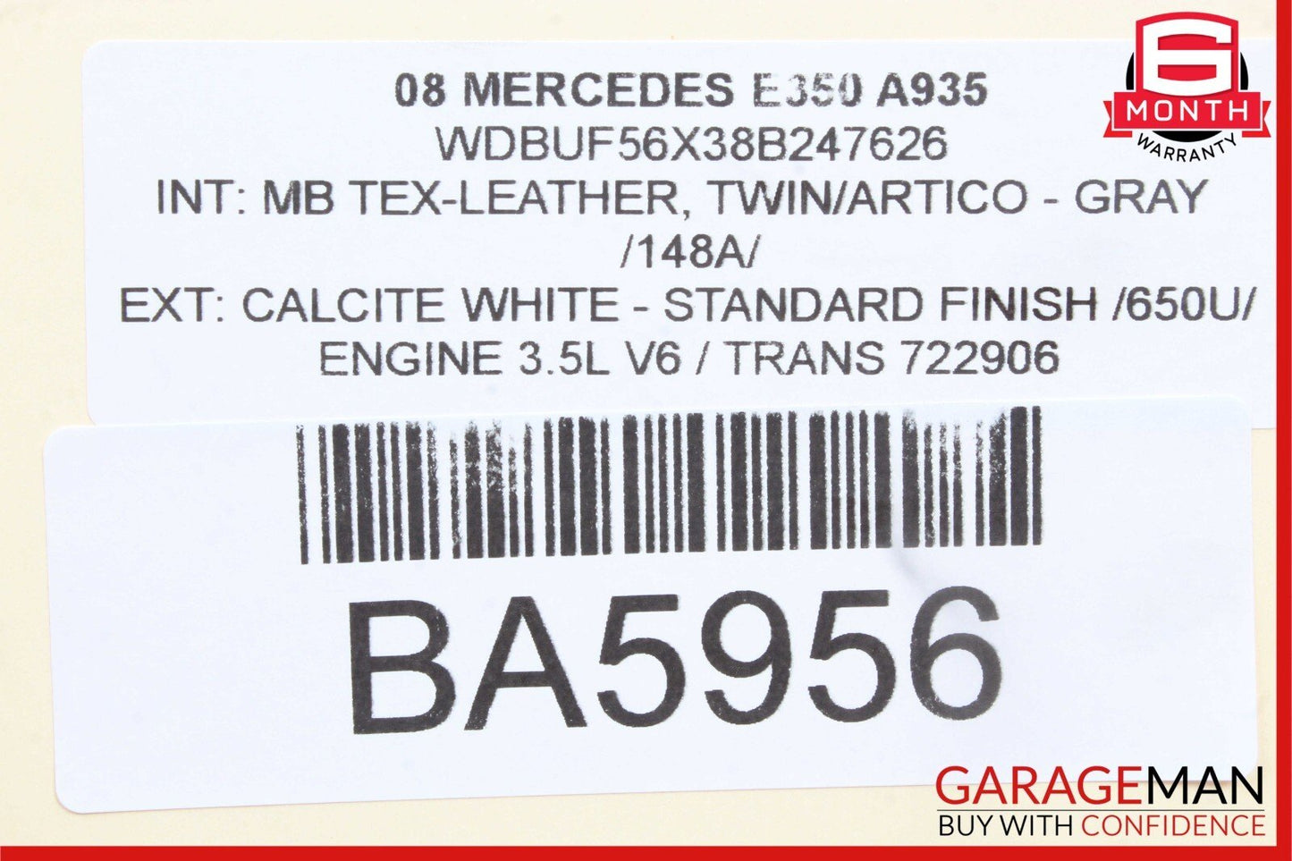 03-09 Mercedes W211 E320 E350 E63 AMG Rear Right Door Window Regulator Motor OEM