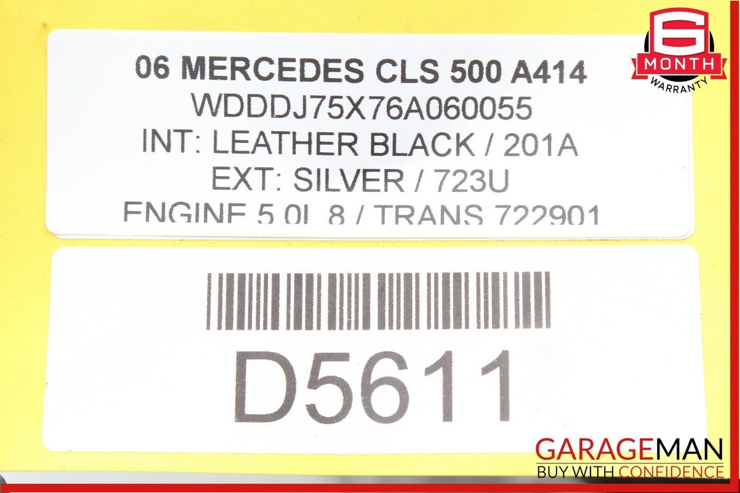 03-06 Mercedes W219 CLS500 Front Left or Right Side HID Xenon Headlight Ballast