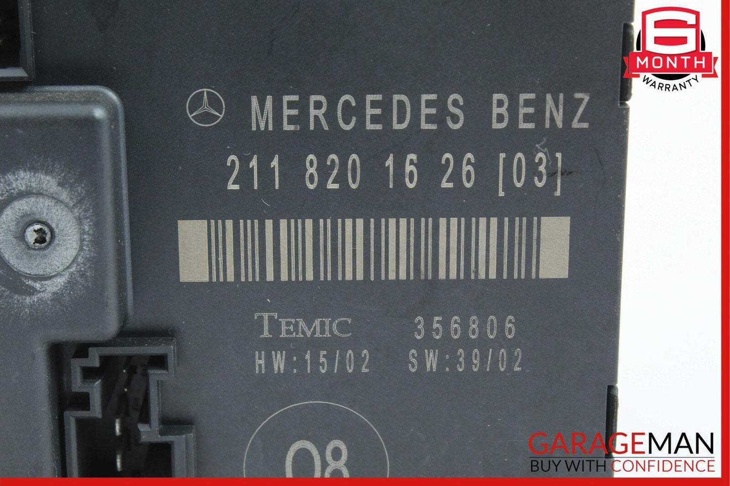 03-06 Mercedes W211 E500 Rear Right Door Control Module 2118201626 OEM