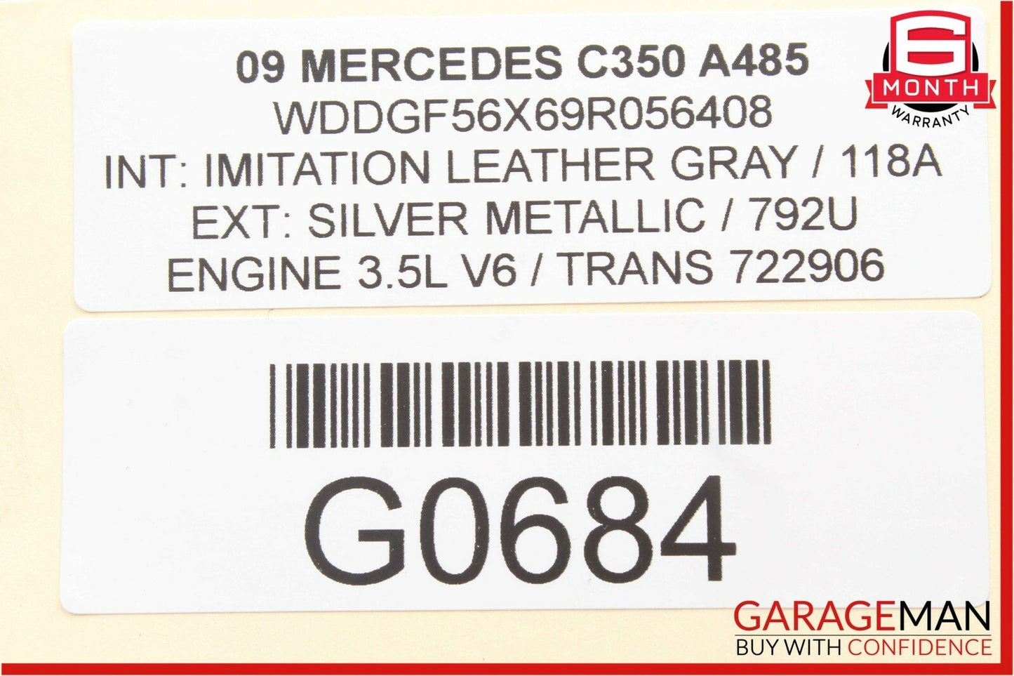 08-11 Mercedes W204 C300 Rear Right Passenger Side Door Lock Latch Actuator