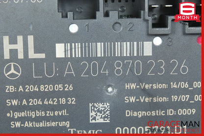 08-14 Mercedes W204 C280 C350 Rear Left Side Door Control Module 2048702326 OEM