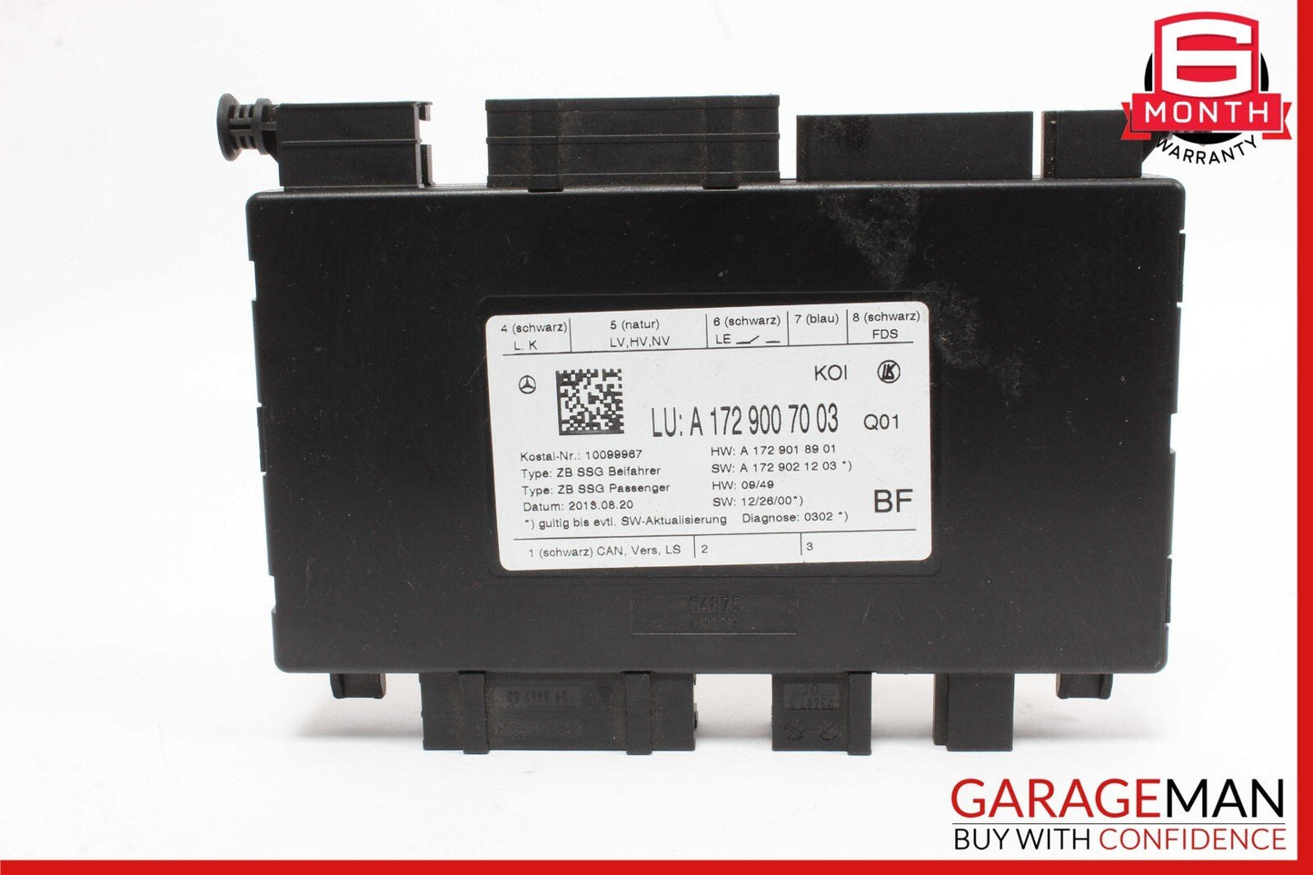 08-20 Mercedes W212 E350 SLK250 C350 Seat Control Module Front Right Side OEM