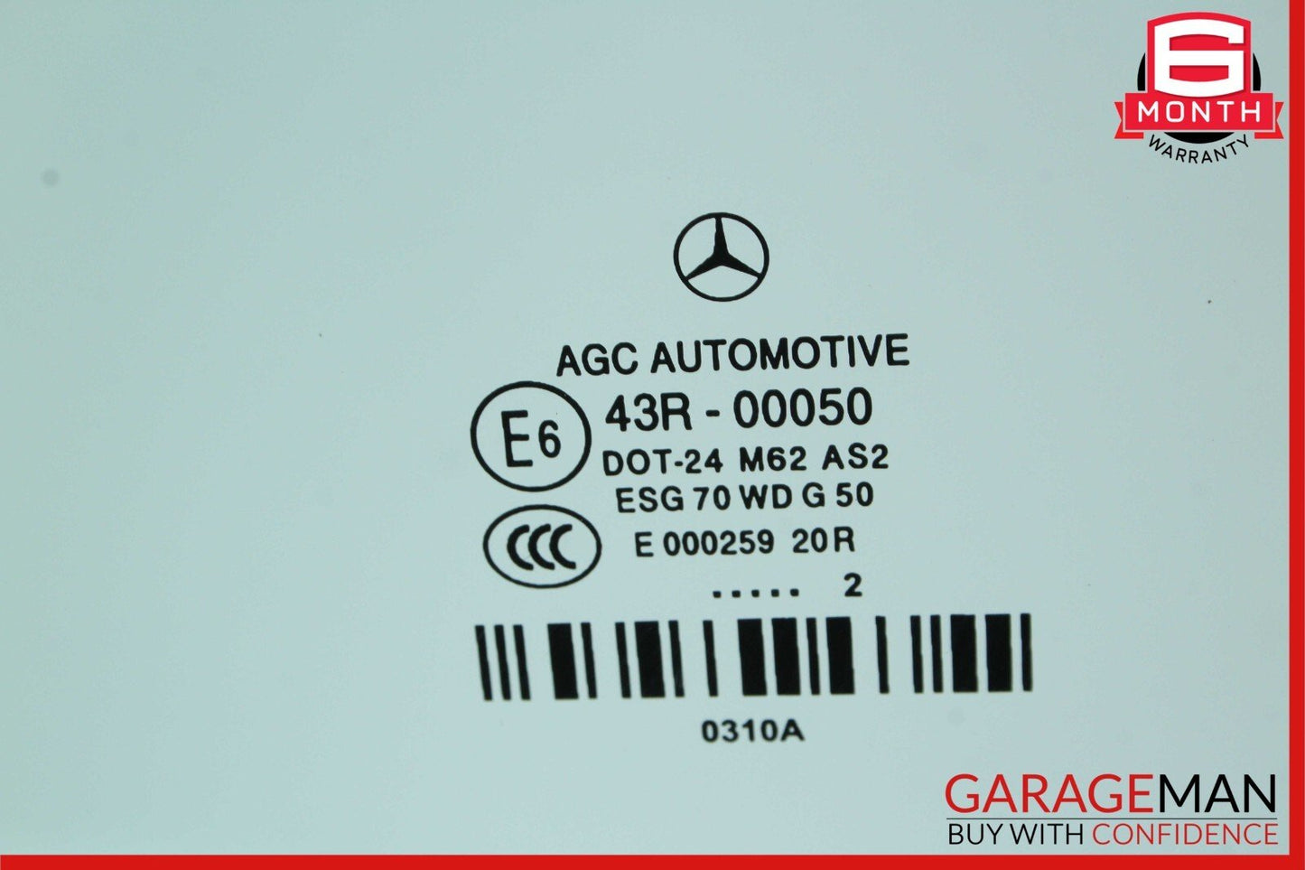 10-13 Mercedes W207 E350 E550 Coupe Front Left Driver Side Window Glass OEM