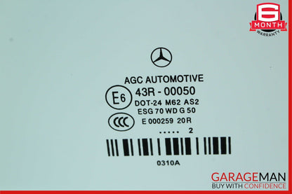 10-13 Mercedes W207 E350 E550 Coupe Front Left Driver Side Window Glass OEM