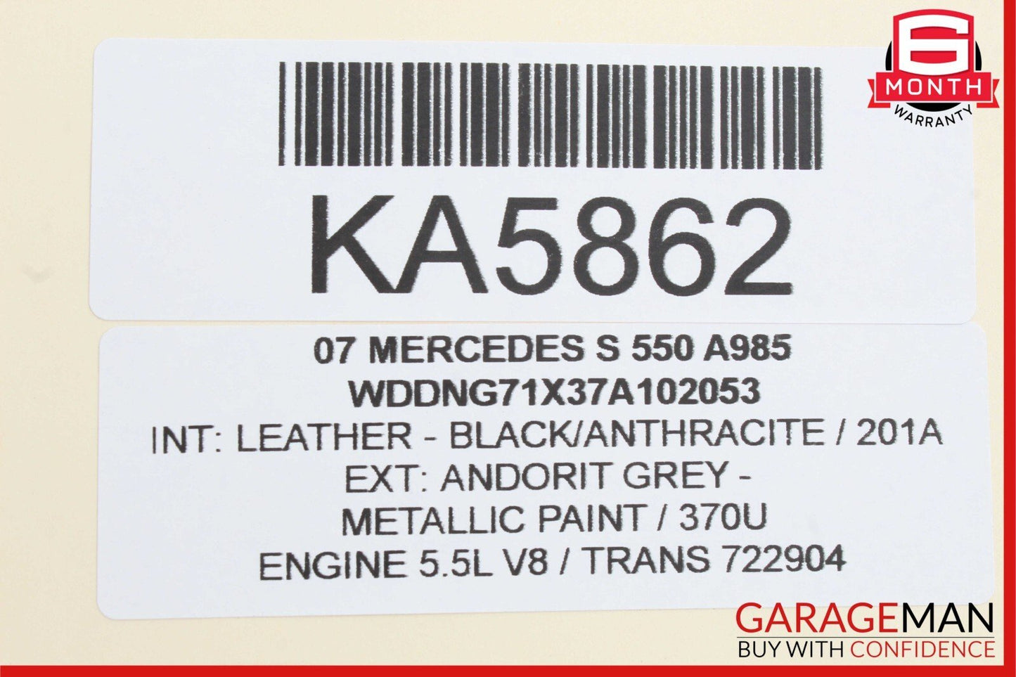 07-14 Mercedes W221 S550 CL550 Rear Trunk Lid Latch Lock Actuator 2217500085 OEM