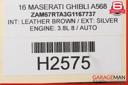 14-17 Maserati Ghibli Dash Ignition Switch Controller Button Engine Start Stop