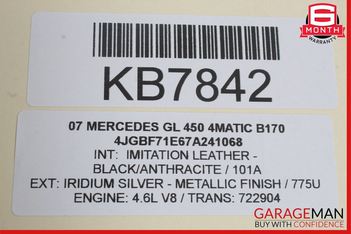 07-12 Mercedes X164 GL450 GL350 Rear Right And Left Seat Fold Control Switch OEM