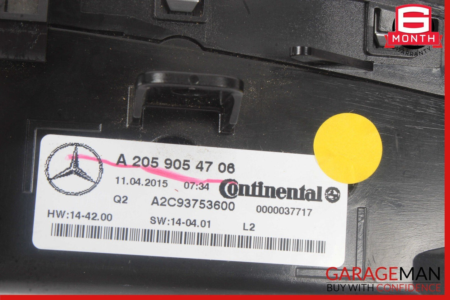 15-20 Mercedes W205 C300 C350e C400 A/C AC Heater Climate Control Switch OEM