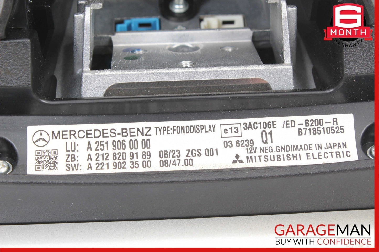 09-13 Mercedes X164 GL450 Left or Right Side Headrest Screen Monitor Display OEM