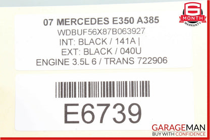 06-10 Mercedes W251 R350 CLK350 SLK350 Left Cylinder Head Cover 2720161205 OEM