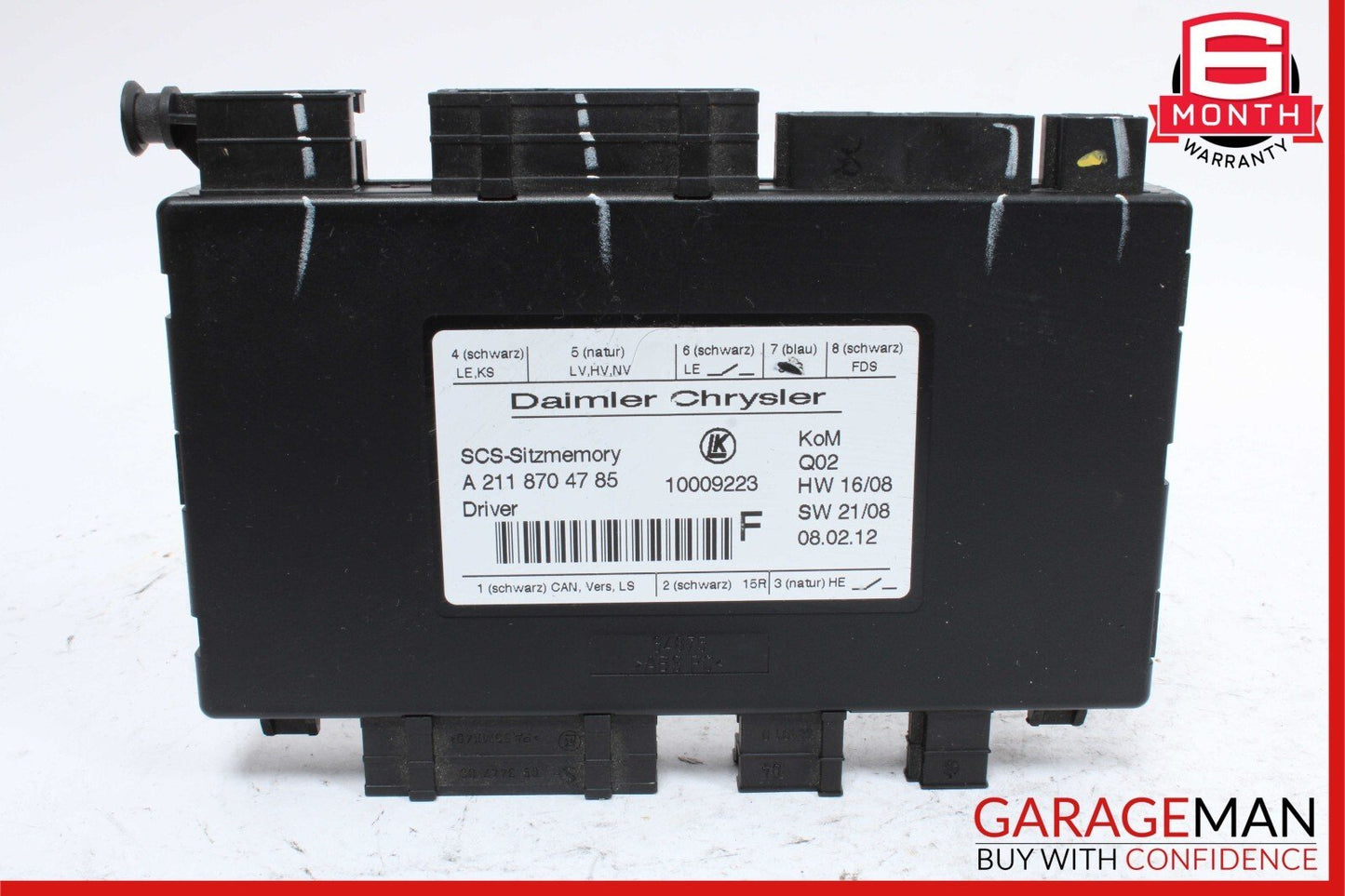 03-13 Mercedes X164 GL450 SLK280 Front Left Side Seat Control Module Unit OEM