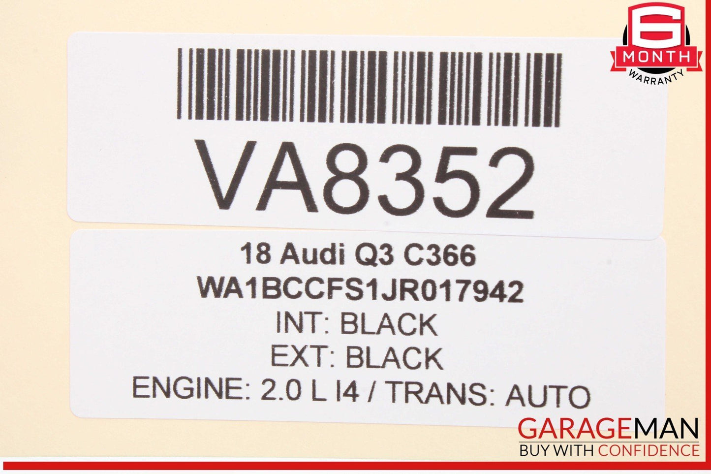 15-18 Audi Q3 Front Left Driver Side Door Control Module 8X0959793K OEM