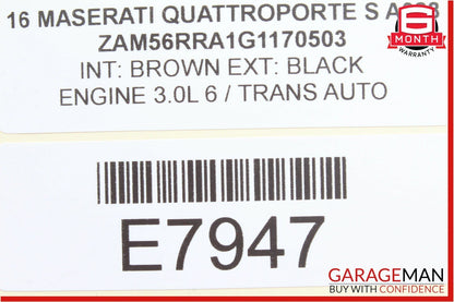 14-18 Maserati Quattroporte Rear Right Seat Belt Seatbelt Receiver Buckle Red