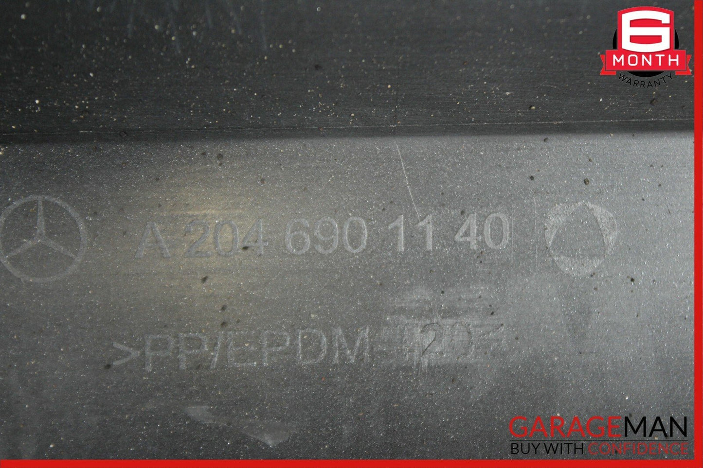 08-14 Mercedes W204 C250 AMG Sport Sedan Left Side Rocker Skirt Panel Black