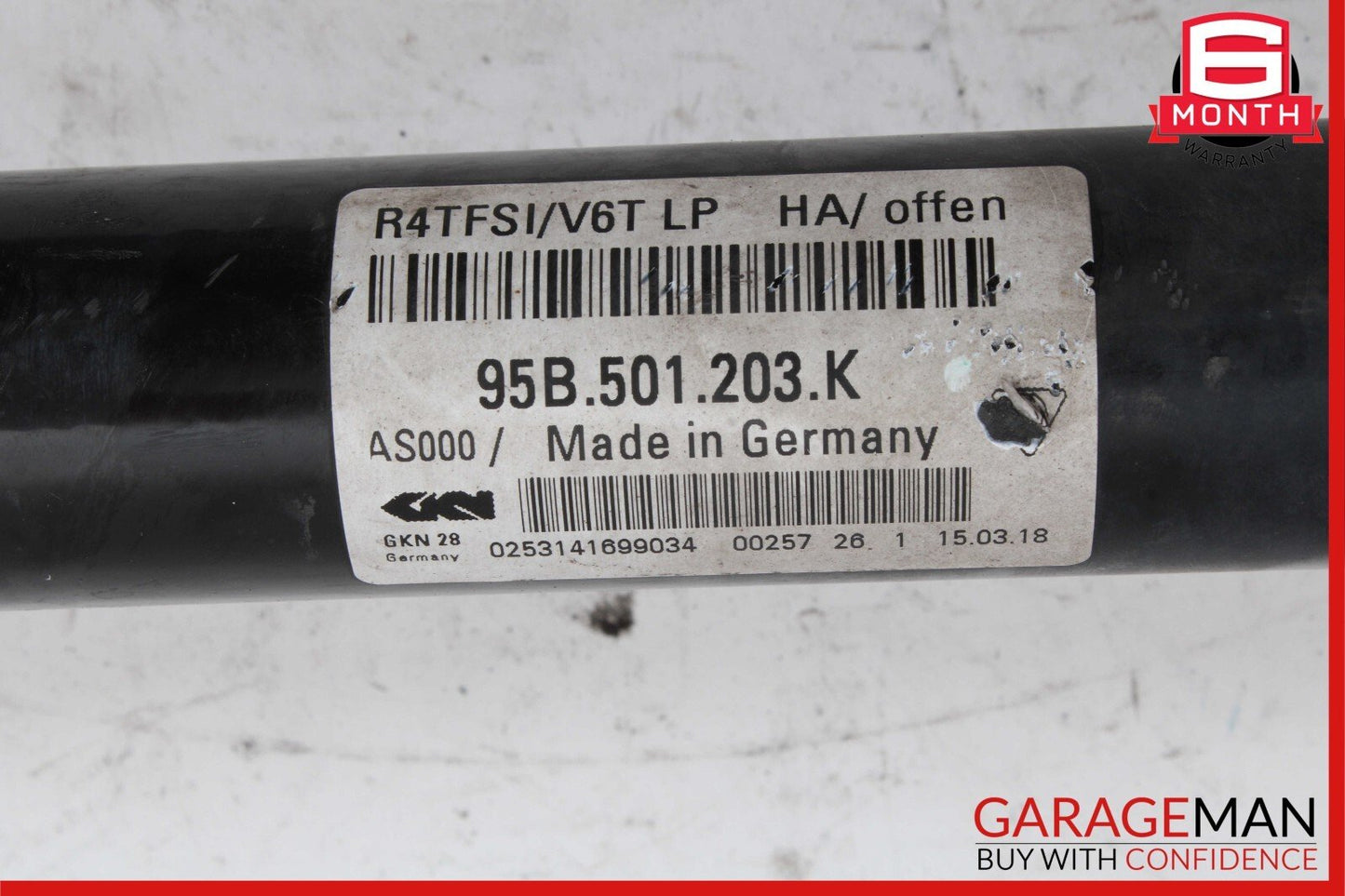 15-22 Porsche Macan Rear Right / Left Side Drive CV Axle Shaft Driveshaft