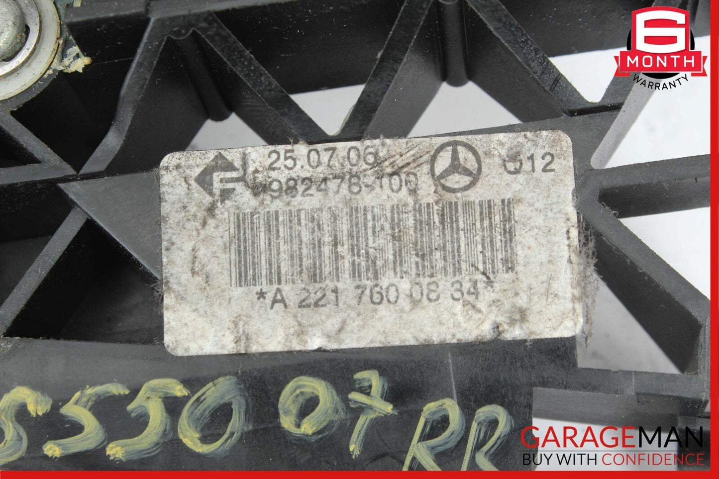 07-13 Mercedes W221 S550 S600 Rear Right Exterior Door Handle Keyless Go OEM