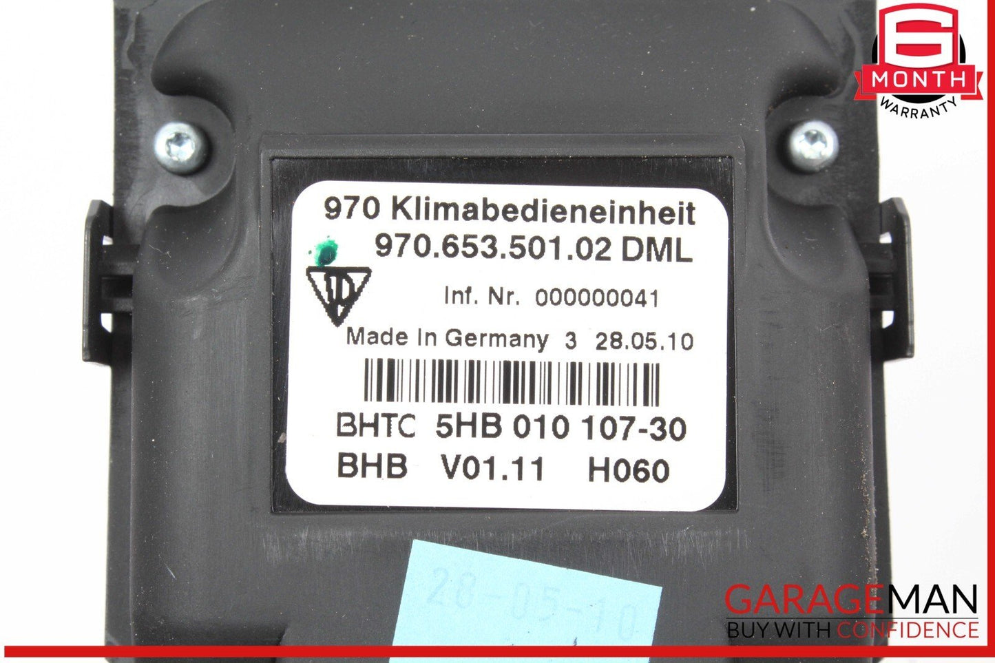 10-16 Porsche Panamera 970 AC A/C Climate Control Heater Switches 97065350102