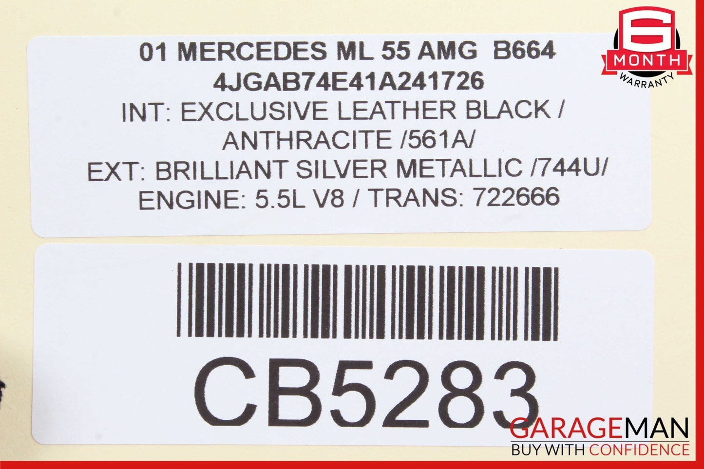 98-05 Mercedes W163 ML55 AMG ML320 Front Left Driver Side Axle CV Half Shaft OEM