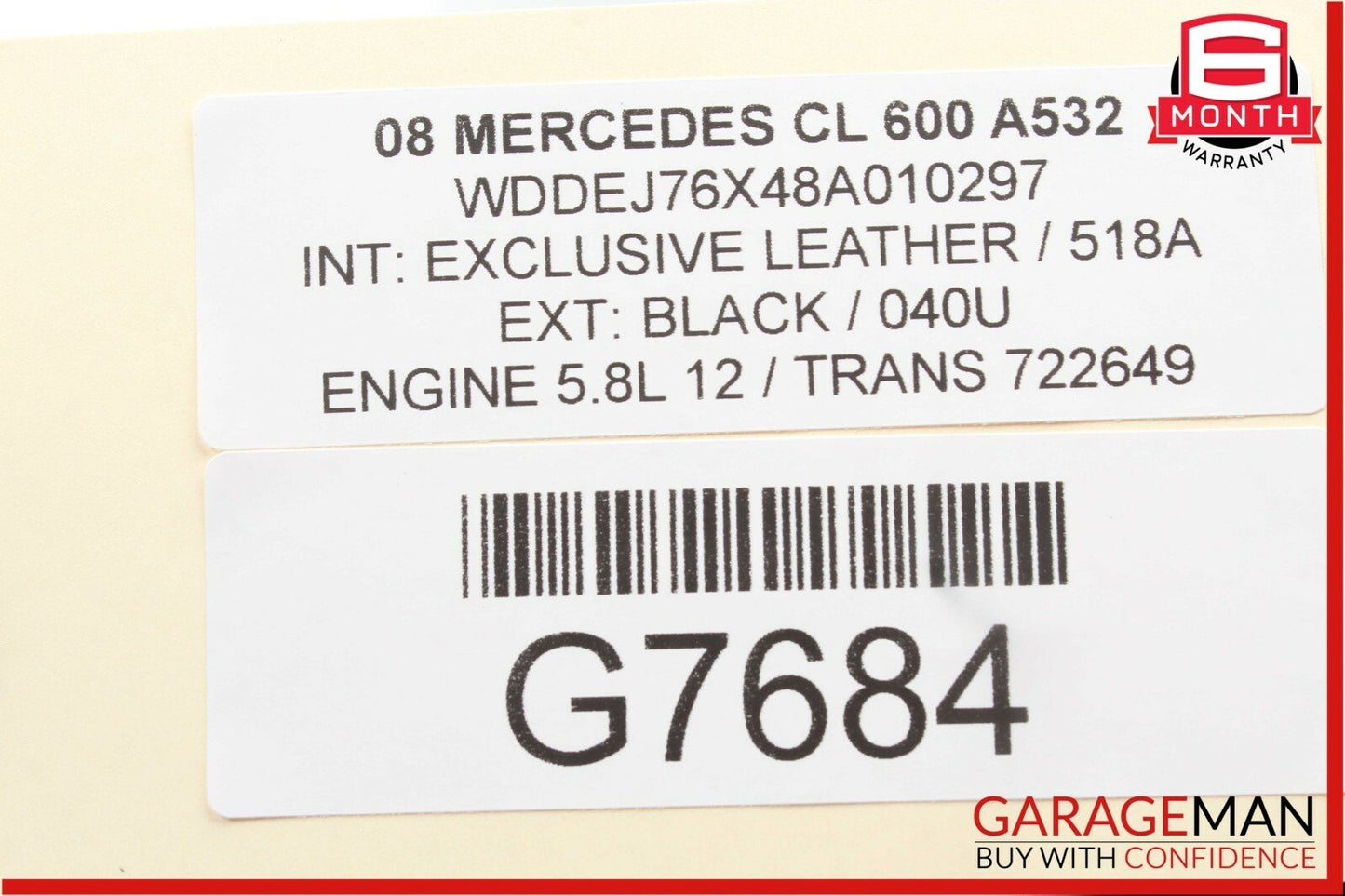 07-09 Mercedes W216 CL550 S550 4 Spoke Steering Wheel w/ Shift Buttons Wood OEM