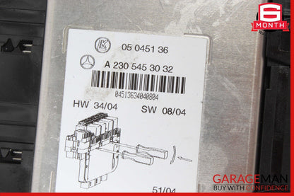 03-12 Mercedes R230 SL500 SL550 SL65 AMG Rear SAM Fuse Box Relay Module OEM