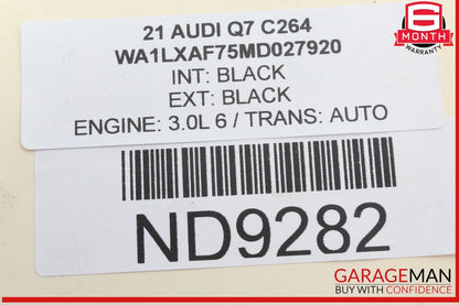 19-24 Audi Q7 Coolant Overflow Expansion Tank 4M0121403G OEM
