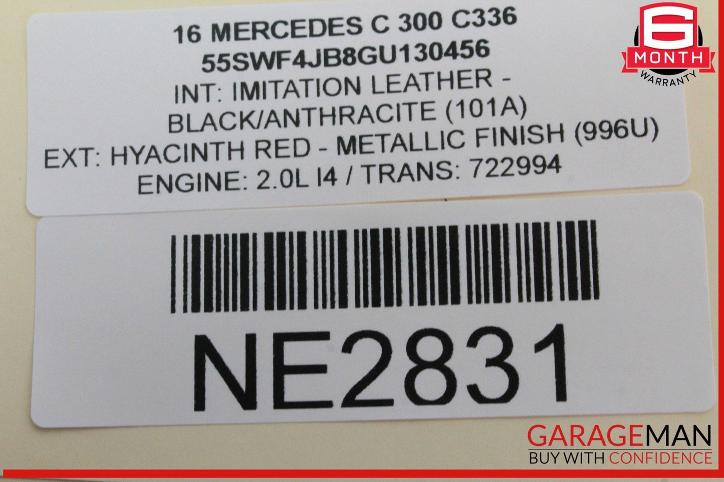 15-16 Mercedes W205 C300 C400 GLC300 Fuel Pump Control Module Unit 0009006007