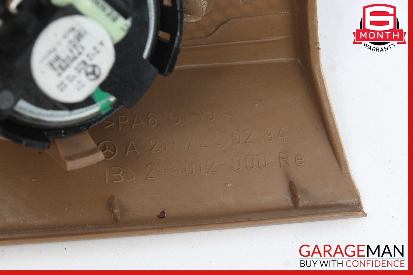 03-09 Mercedes W211 E350 E55 AMG Front Right Side Tweeter Speaker Cover Brown