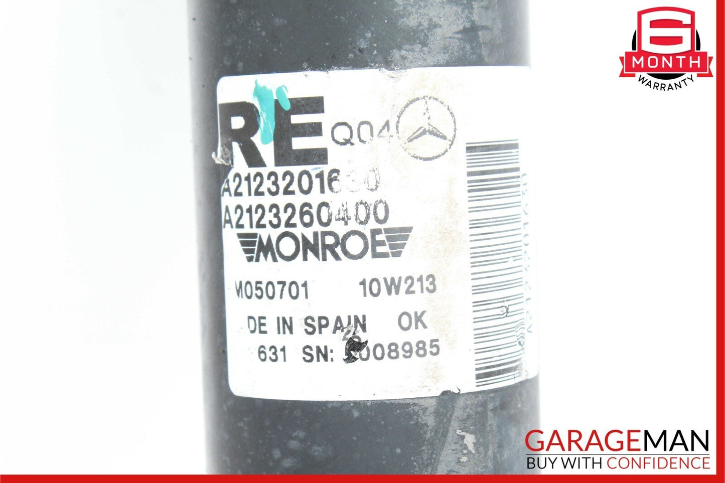 10-16 Mercedes W212 E500 E550 4Matic Rear Right Side Shock Absorber Strut AWD