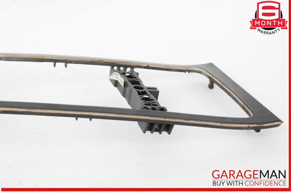 10-16 Porsche Panamera 970 Front Center Console Shifter Bezel Ash Tray Wood OEM