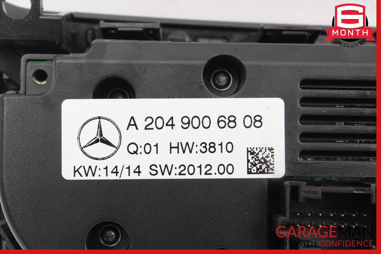12-14 Mercedes W204 C250 AC A/C Climate Temperature Heater Switch Control Beige