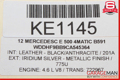 08-18 Mercedes W212 E550 C350 CLS550 Rear Left Side Door Control Module OEM